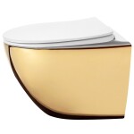 REA - Závěsná WC mísa Carlo Mini Tornado NFQ GOLD WHITE REA-C6006