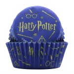 PME Harry Potter košíčky na muffiny s alobalovým vnitřkem modré s obrázky (30 ks)