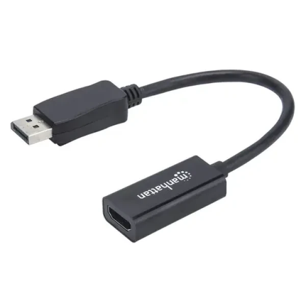 Manhattan DisplayPort - HDMI černá / Adaptér / 0,15 m / Full HD 1080p / Pasivní (151634)