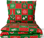 Bavlněné povlečení Vánoční Patchwork