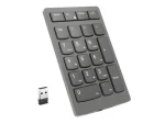 Lenovo Go Wireless Numeric Keypad šedá / Numerická klávesnice / Bezdrátová / 21 kláves / Ergonomický design (4Y41C33791)