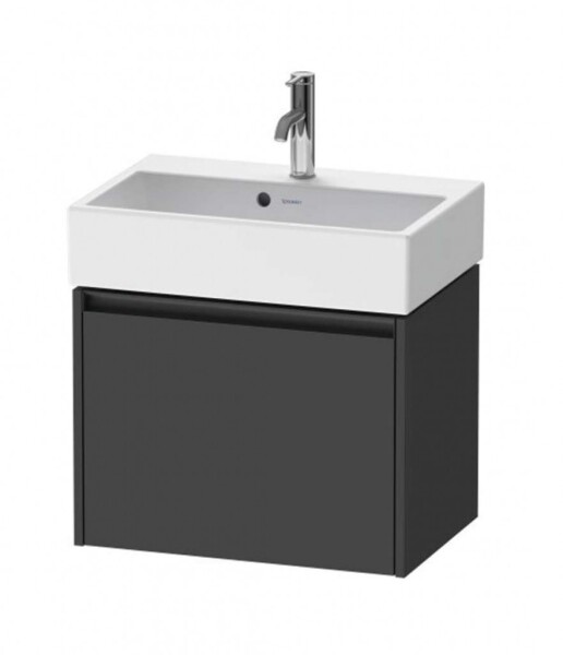 DURAVIT - Ketho.2 Umyvadlová skříňka 44x58x39 cm, 1 zásuvka, grafit mat K25073049490000