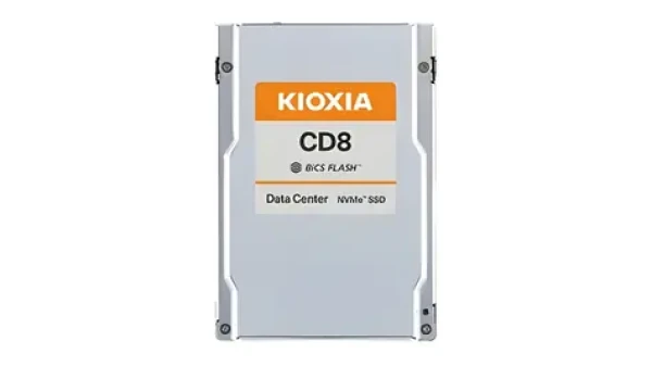 KIOXIA CD8-R 1.92TB / 2.5” PCIe 4.0 x4 / TLC / R: 7200 MB/s / W: 3500 MB/s / MTBF 2,5 mil. h / 5y (KCD8XRUG1T92)