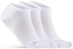 Craft CORE DRY FOOTIES 3 PAIR 1910638-900000 bílé - Běžecké ponožky CRAFT CORE Dry Footies - tři páry Velikost textilu: 43-45