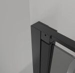 CERANO - Sprchové otočné dveře Porte L/P - 8 mm - černá matná, grafitové sklo - 100x195 CER-8050BD7247