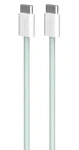 Puro Fabrik FABK4 zelená / Datový kabel USB-C na USB-C / 60 W / 1,5 m