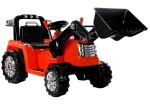 Mamido Dětský elektrický traktor Power s radlicí červený