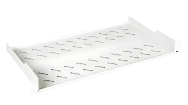 Equip 19" světle šedá / Police pro rack / 1U / pevná / hloubka 250 mm (EZFS-19-1-40-G)