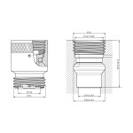 AQUALINE - Omezovač tlaku 1 bar, 1/2", chrom B241