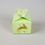 Cake star Velikonoční krabička světle zelená 10x10x7,5cm