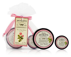 Sada péče o tělo DR. FINLAY´S v organzovém sáčku Růže a neroli 10g + 30ml
