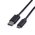 Delock USB 2.0 prodlužovací kabel plochý zahnutý [1x USB 2.0 zástrčka A - 1x USB 2.0 zásuvka A] 1.00 m černá oboustranně zapoji