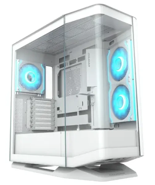 COUGAR FV270 bílá / PC skříň / E-ATX / ATX / micro-ATX / mini-ITX / RGB / průhledná bočnice / bez zdroje (CGR-58M6W)