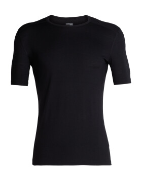 Pánské merino triko krátký rukáv ICEBREAKER Mens 200 Oasis SS Crewe, Black velikost: S