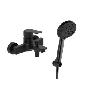 Vanová baterie SAT Cube Way s vanovým setem 150 mm černá matná SATBSCU222CSET1 SATBSCU222CSET1