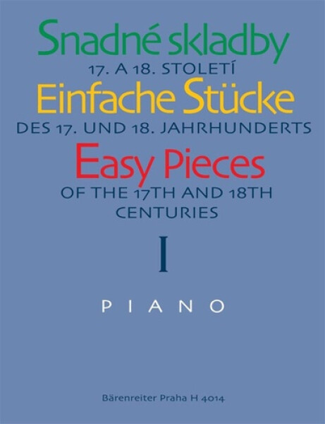 Snadné skladby 17. a 18. století - Piano