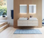 DURAVIT - Brioso Zrcadlo s LED osvětlením 70x62x5 cm, lesklá bílá BR7001022220000