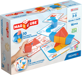 Geomag Magicube Blocks&Cards 16 dílků (magnetická stavebnice) - Geomag