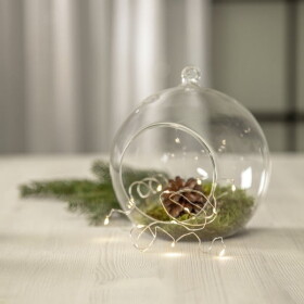 STAR TRADING LED světelný drátek Dew Drop Transparent 1,1 m