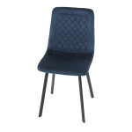 Jídelní židle, modrá, sametová látka, DCL-973 BLUE4