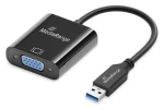 MediaRange USB-A 3.0 na VGA černá / Konvertor / Full HD 60Hz / pozlacené kontakty (MRCS230)