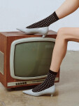 Dámské ponožky Gabriella 1219 Fior 50 den nero-beige univerzální