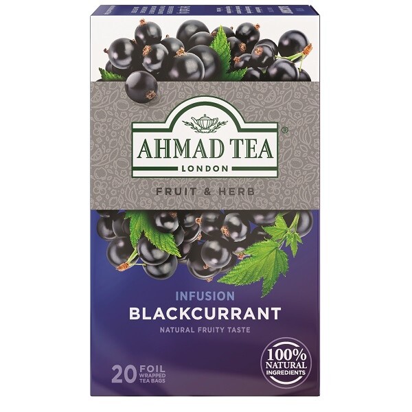 Ahmad Blackcurrant | 20 alu sáčků (Ovocný čaj černý rybíz)