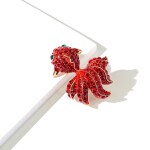 Brož Swarovski Elements Goldfish - malá rybka, Červená