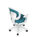 Dětská židle, výškově nastavitelná, modrá síťovina, KA-K1062 BLUE