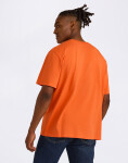 Tričko Organic Basics True Heavy Boxy Fit Tee Tangerine