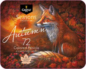 Castle art supplies Castle art supplies, Autumn, sada pastelek v podzimních odstínech, 72 ks