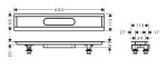 HANSGROHE - uBox universal Instalační sada lineárního sprchového žlabu 600, nerez 56010180