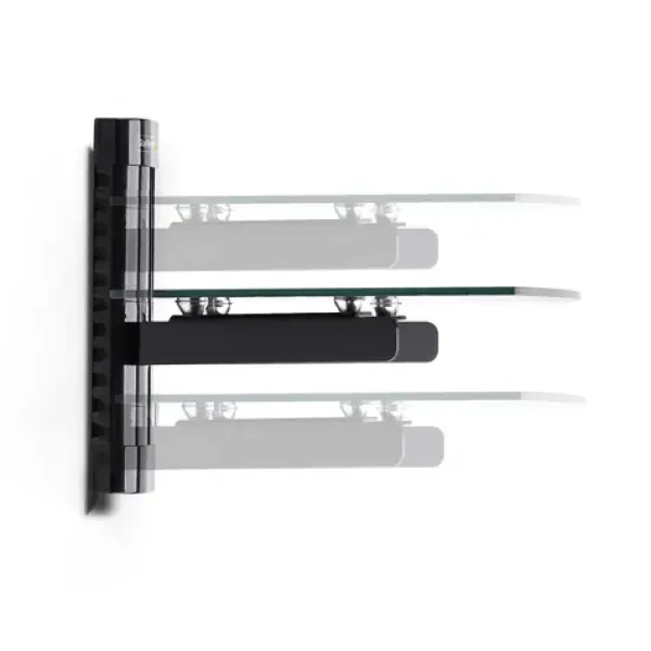 StarTech nástěnná polička pod TV černá / Polička pod TV / nosnost 7 kg / 250x360x217 mm (1B-WALL-MOUNT-SHELF)