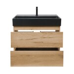 Koupelnová skříňka 2 zásuvková s umyvadlem SAT B-Way 79x50x45 cm dub mat BWAY280OAKU2B2B BWAY280OAKU2B2B