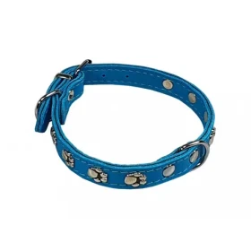 Huhubamboo Obojek s tlapkami tyrkysová / Obojek pro psy / 40cm (352772)