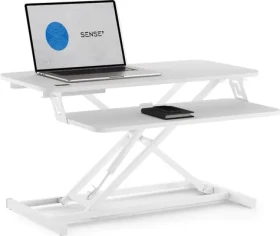 SENSE7 Pracovní stůl bílá / Konvertor na stůl s nastavitelnou výškou / nosnost 13kg (5902659845078)
