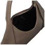 Stylová dámská kožená kabelka na rameno Nemesis, taupe