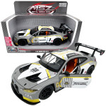 Kovový model - 1:24 BMW M4 GT3 Stříbrně šedá - Sparkys