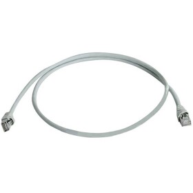 Telegärtner L00004A0054 RJ45 síťové kabely, propojovací kabely CAT 6A S/FTP 7.50 m šedá samozhášecí, s ochranou, párové stínění, dvoužilový stíněný, bez