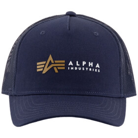 Alpha Industries Čepice Baseball Label Trucker Cap rep. blue