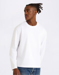 Tričko Organic Basics True Heavy Boxy Fit Long Sleeve Tee White