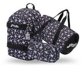 3 SET Skate Kuromi Black: batoh, penál, sáček