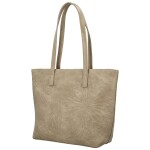 Trendy dámská koženková kabelka na rameno Serafina, khaki