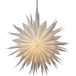 STAR TRADING Závěsná svítící hvězda Cloud White 60 cm, bílá barva, papír