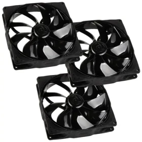Noiseblocker NB-eLoop Fan B14-PS Black Edition 3ks / 140mm / 24.28 dB @ 1200 RPM / 83.93 CFM / 4-Pin PWM (LUBU-040)