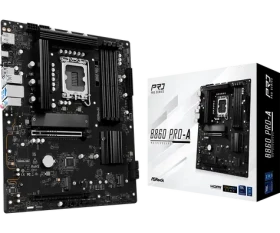 ASRock B860 Pro-A / B860 / LGA 1851 / 4x DDR5 / PCIEx 16 / 2.5GLAN / Wi-Fi / mATX (90-MXBRN-A0UAYZ)