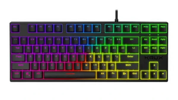 KRUX Atax Pro RGB Gateron Blue TKL černá / mechanická klávesnice / Gateron Blue / US layout (KRX0079)