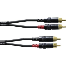 Cordial CFU 3 CC audio kabelový adaptér [2x cinch zástrčka - 2x cinch zástrčka] 3.00 m černá