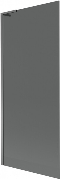 MEXEN/S - Next L vanová zástěna FIX 80 x 150, grafit, grafit metal 895-080-000-03-40-95