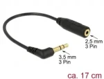 Delock Audio kabel Stereo jack 3.5 mm 3 pin samec Stereo jack 2.5 mm 3 pin samice pravoúhlá (65675DE)